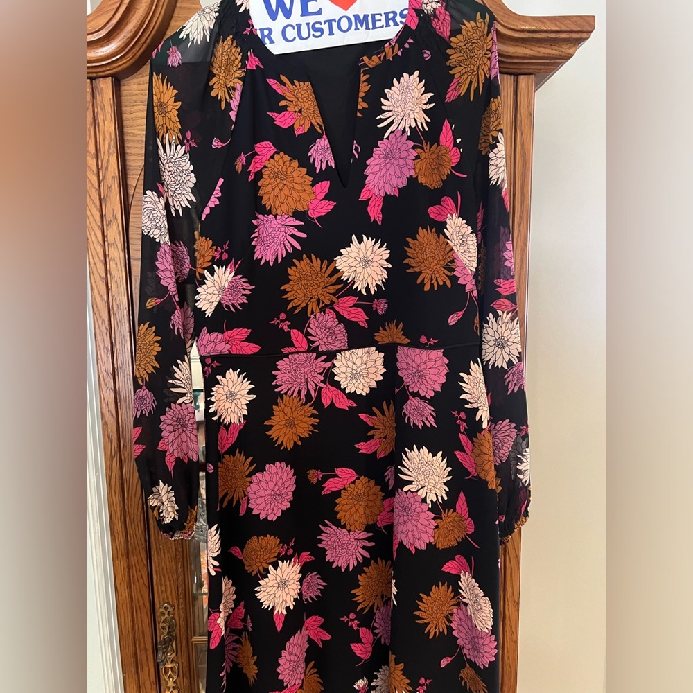 Ann Taylor Floral Fall Dress